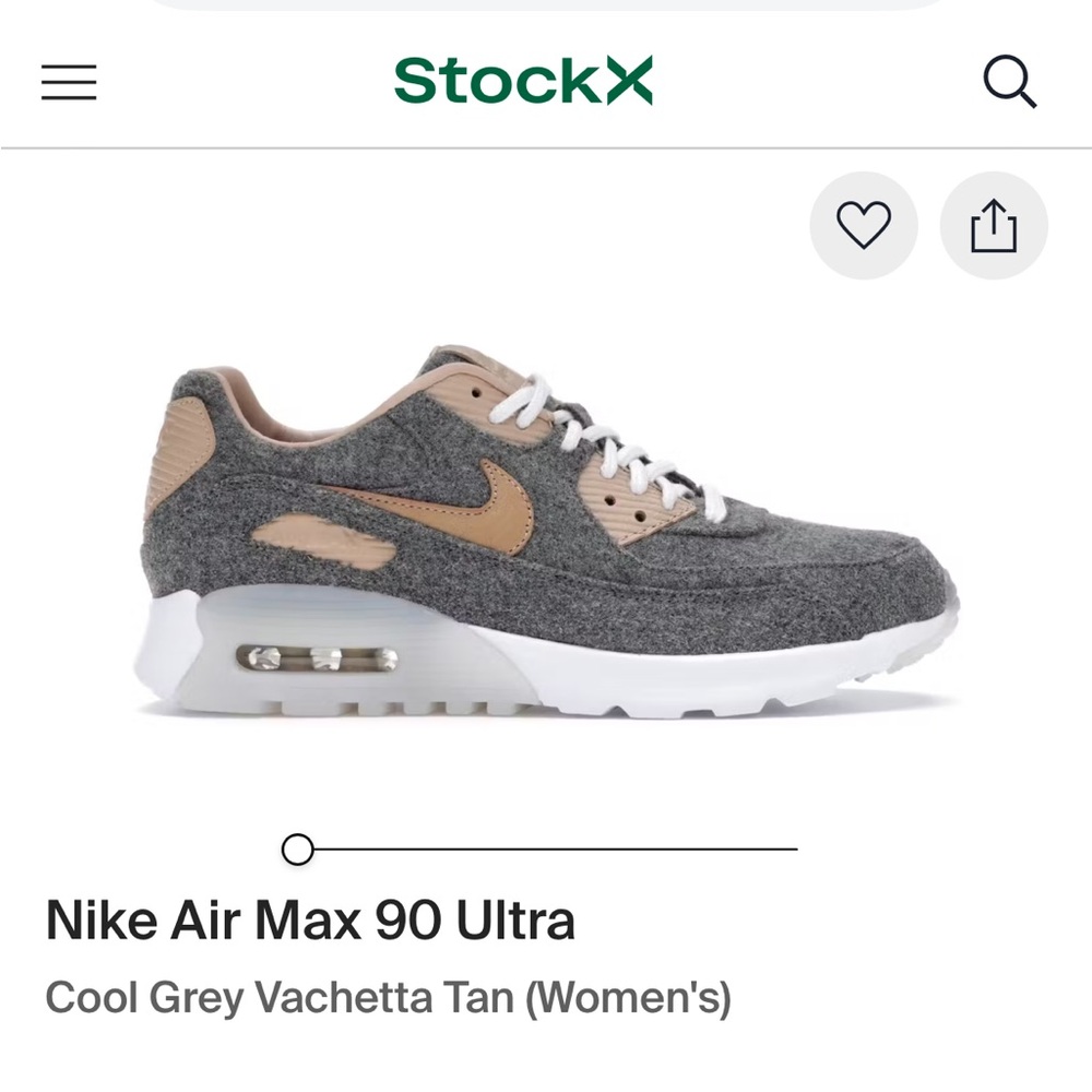 Nike Air Max 90 Ultra Cool Grey Vachetta Tan (Women's)